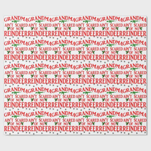 Die erhaltene Großmutter lief vorbei Geschenkpapier (Flach)