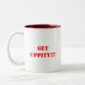 Die erhaltenUppity Tasse (Links)
