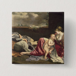 Die Erholung auf dem Flug in Ägypten, 1628 Button