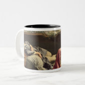 Die Erholung auf dem Flug in Ägypten, 1628 Zweifarbige Tasse (Vorderseite Links)