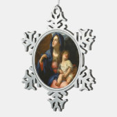 Die Erholung auf dem Flug in Ägypten Schneeflocken Zinn-Ornament (Rechts)