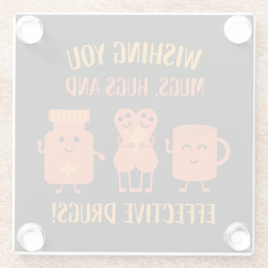 Die Erholung im Gesundheitswesen wird bald gut Glasuntersetzer (Rückseite)