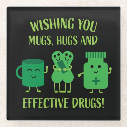 Die Erholung im Gesundheitswesen wird bald gut Glasuntersetzer (Vorderseite)