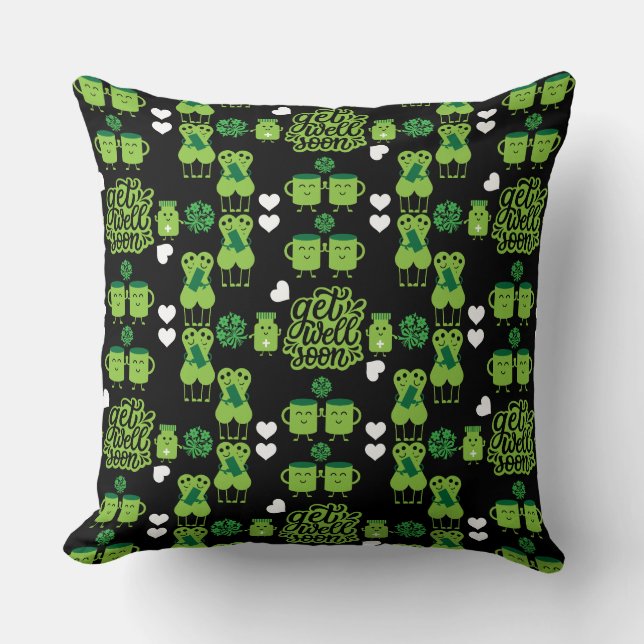 Die Erholung im Gesundheitswesen wird bald gut Kissen (Vorderseite)