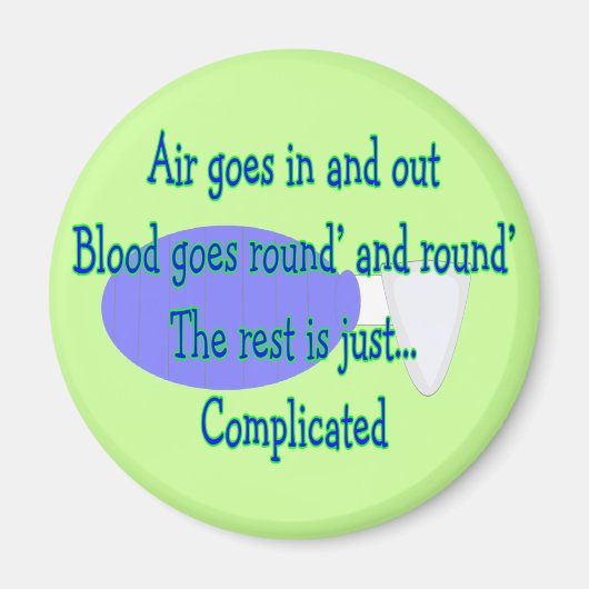 Die Erholung ist kompliziert. Magnet (Vorne)