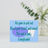 Die Erholung ist kompliziert. Postkarte (Stehend Vorderseite)