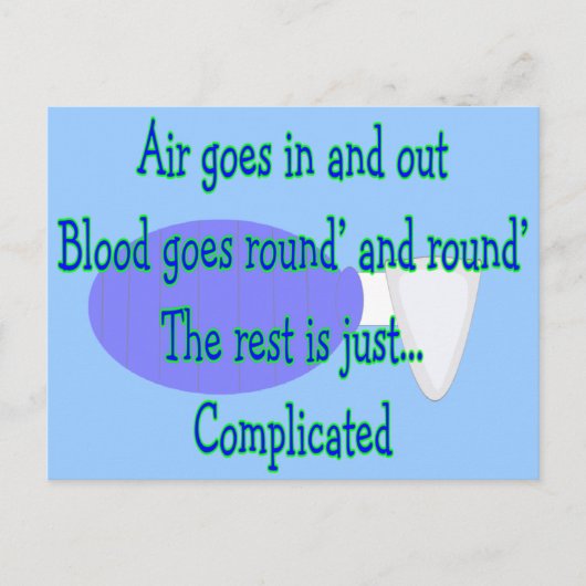 Die Erholung ist kompliziert. Postkarte (Vorderseite)