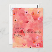 Die Erholung meiner lebenslangen Postkarte (Vorne/Hinten)