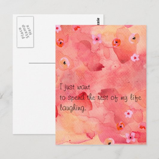 Die Erholung meiner lebenslangen Postkarte (Vorne/Hinten)