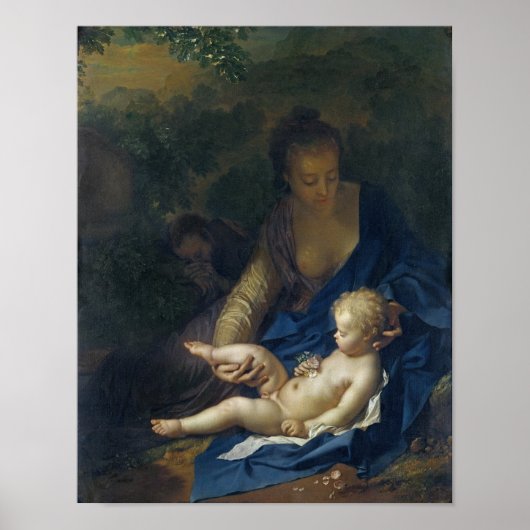 Die Erholung über den Flug nach Ägypten, 1706 Poster (Vorne)