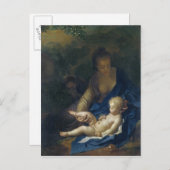 Die Erholung über den Flug nach Ägypten, 1706 Postkarte (Vorne/Hinten)