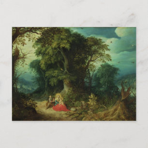 Die Erholung über den Flug nach Ägypten Postkarte