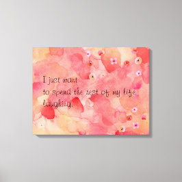 Die Erholung von My Life Laghing, 24" x 18", 1,5" Leinwanddruck