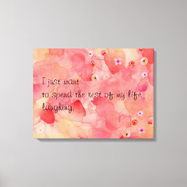 Die Erholung von My Life Laghing, 24" x 18", 1,5" Leinwanddruck