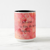 Die Erholung von My Life Laughing 15 oz Ringer Tas Tasse (Zentrum)