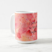 Die Erholung von My Life Laughing 15 oz Ringer Tas Tasse (Vorderseite Links)