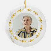 Die Erinnerung an die Oma-Gold-Kranz-Gedenkstätte Keramik Ornament (Hinten)