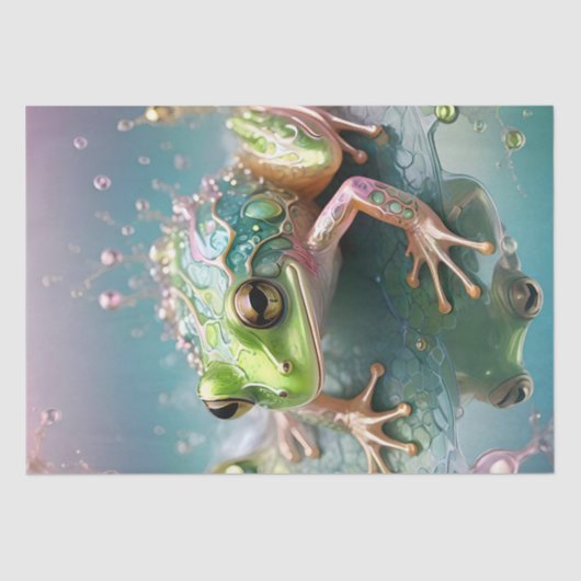 die Erinnerung an eine Baum Frog Fraktal Art, Seidenpapier (Vorderseite)