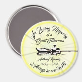 Die Erinnerung an einen großen Fischer Magnet (Vorderseite/Rückseite)