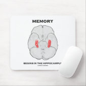 Die Erinnerung beginnt im Hippocampus (Psychologie Mousepad (Mit Mouse)