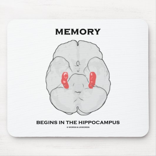 Die Erinnerung beginnt im Hippocampus (Psychologie Mousepad (Vorne)