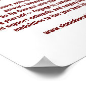 Die Erinnerung des Albtraums des Narcissisten Poster (Ecke)