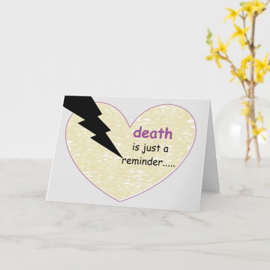 die Erinnerung des Todes… durch peacewillow Karte (Gelbe Blume)