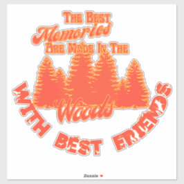 Die Erinnerungen der 7-Uhr-Camping-Sticker Aufkleber