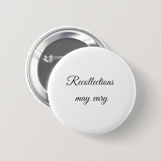 Die Erinnerungen können variieren Button (Vorne & Hinten)