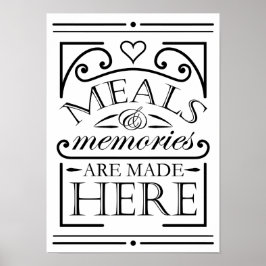 Die Erinnerungen und Speisen werden hier zusammeng Poster