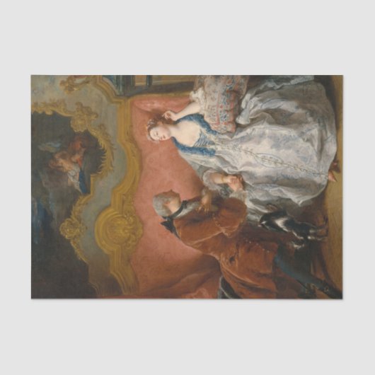 Die Erklärung der Liebe von Jean Francois de Troy Seidenpapier (Vorderseite)