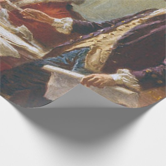 Die Erklärung der Unabhängigkeit Geschenkpapier (Ecke)