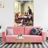 Die Erklärung der Unabhängigkeit Leinwanddruck (Insitu (Wohnzimmer))