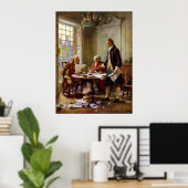 Die Erklärung der Unabhängigkeit schreiben Poster (Heimbüro)