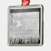 Die Erklärung von Arbroath, am 6. April 1320 Silbernes Ornament (Links)