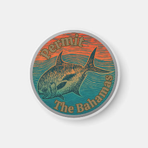 Die Erlaubnisfangfische westlicher Atlantik die Ba Magnet