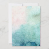 Die Erlebnisdusche Begin Watercolor Babydusche gel Einladung (Rückseite)