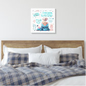 Die Ermächtigung der Frau Inspiriere positive Beja Leinwanddruck (Insitu (Schlafzimmer))