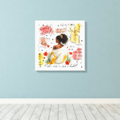Die Ermächtigung der Frau Inspiriere positive Beja Leinwanddruck (Insitu (Holzboden))