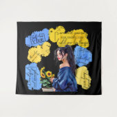 Die Ermächtigung der Frau Inspiriere positive Beja Wandteppich (Vorderseite (Horizontal))