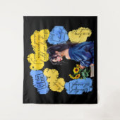 Die Ermächtigung der Frau Inspiriere positive Beja Wandteppich (Vorderseite)