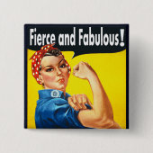 Die Ermächtigung der Frau ist faszinierend Button (Vorderseite)