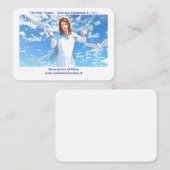 Die Ermächtigung Marias zur Himmelsheiligkeit Platzkarte (Vorne/Hinten)