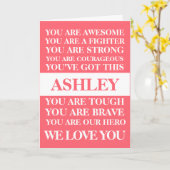 Die ermutigenden Worte werden bald gut rosa. Karte (Gelbe Blume)