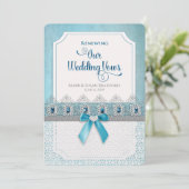 Die Erneuerung der Ehevows Elegante Einladung, ele Einladung (Stehend Vorderseite)