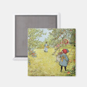 Die Ernte des Apfels Magnet (Vorderseite/Rückseite)