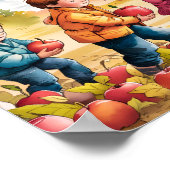 Die Ernte ist reichlich Christliches Kinderzimmer  Poster (Ecke)