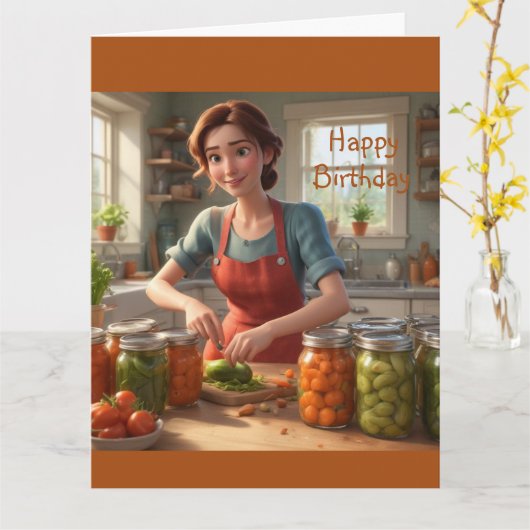 Die Ernte Karte (Gelbe Blume)