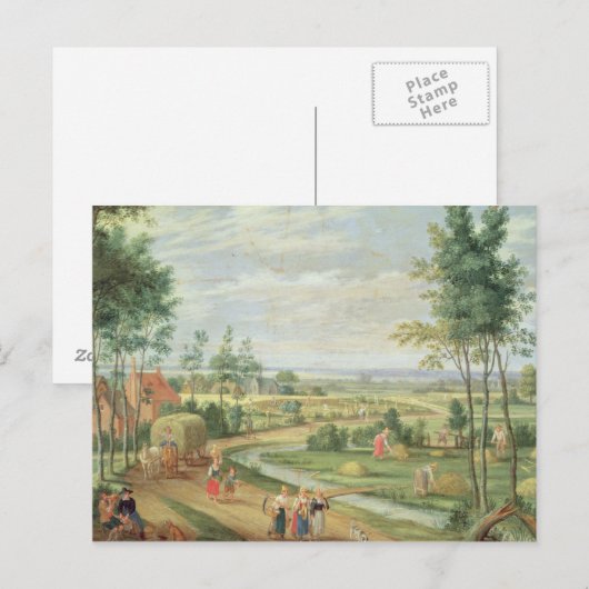 Die Ernte oder der Sommer Postkarte (Vorne/Hinten)