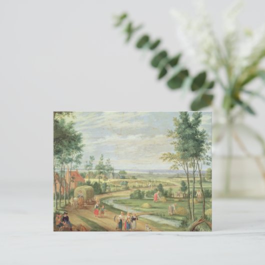Die Ernte oder der Sommer Postkarte (Stehend Vorderseite)